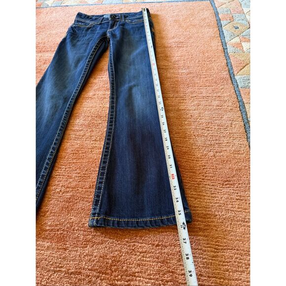 Aeropostale Hailey Skinny Flare Jeans Dark Wash Size 00R Low Rise Bootcut - Picture 6 of 9